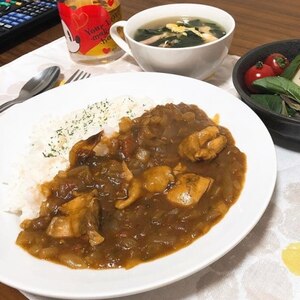 市販ルウで♪チキンカレー